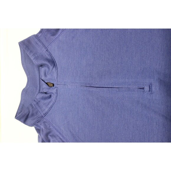 Cutter & Buck men's 1/4 zip mock‎ neck DryTec Luxe wool blend golf shirt M - Picture 11 of 12